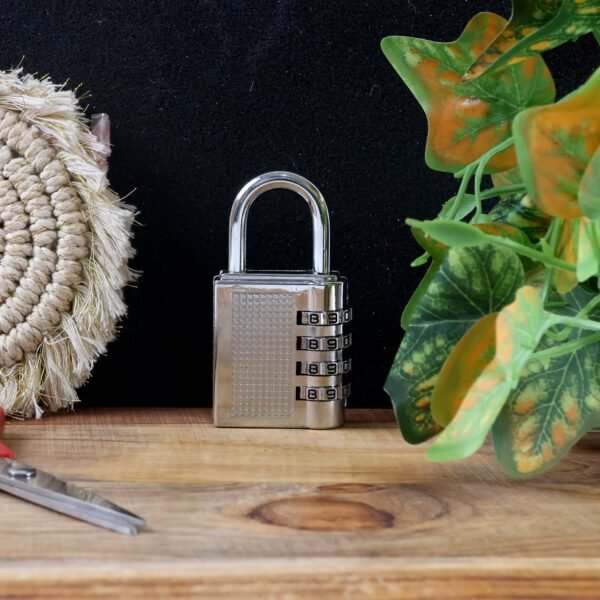 heavy duty 4 digit resettable combination padlock (1 pc)