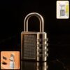 heavy duty 4 digit resettable combination padlock (1 pc)