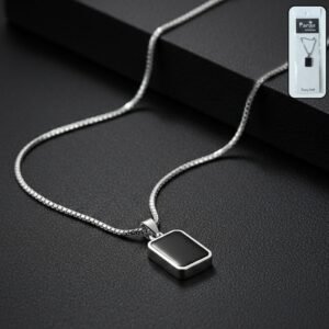 premium stainless steel menâ€™s fashion pendant chain (1 pc)