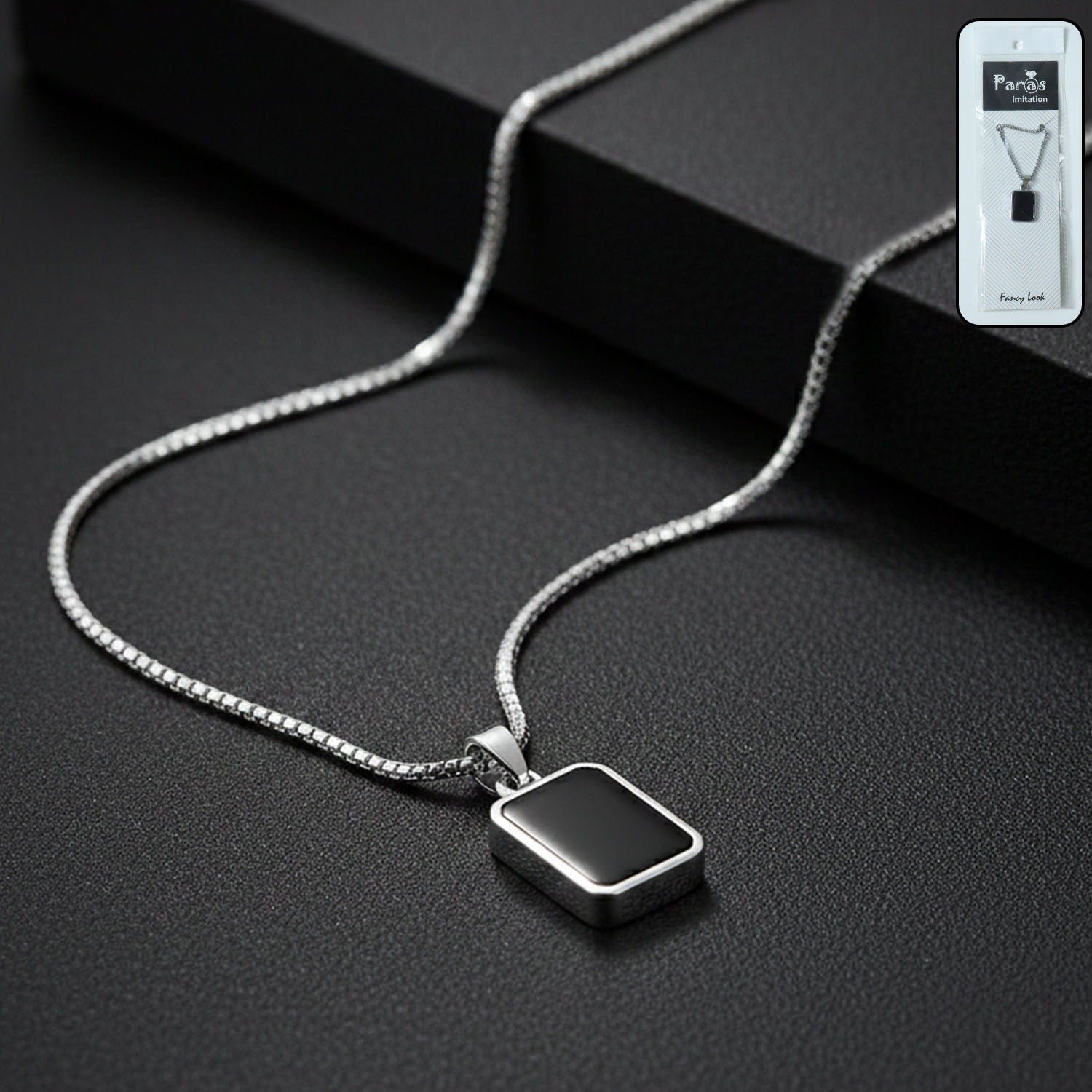 premium stainless steel menâ€™s fashion pendant chain (1 pc)