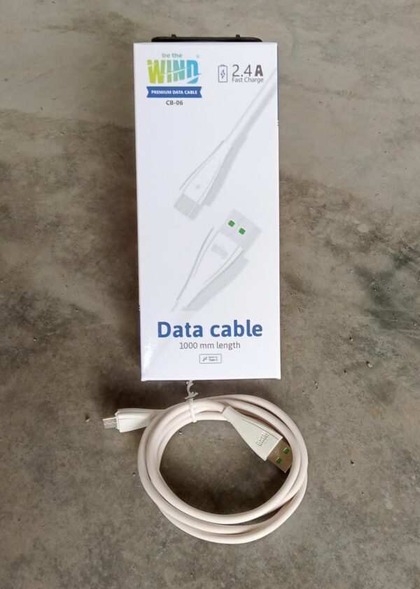 type c data cable with 2.4amp rapid charging (1000mm)