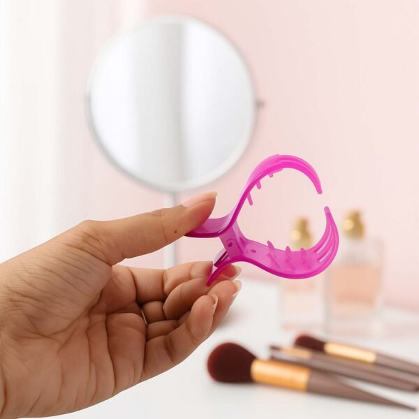 mini hair claw clips for girls â€“ 6 pc colorful small hair clamps