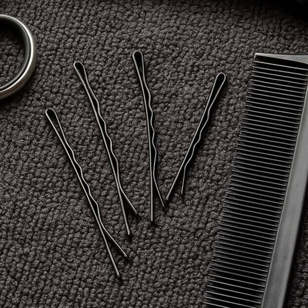 medium black hair bobby pins (24 pc)