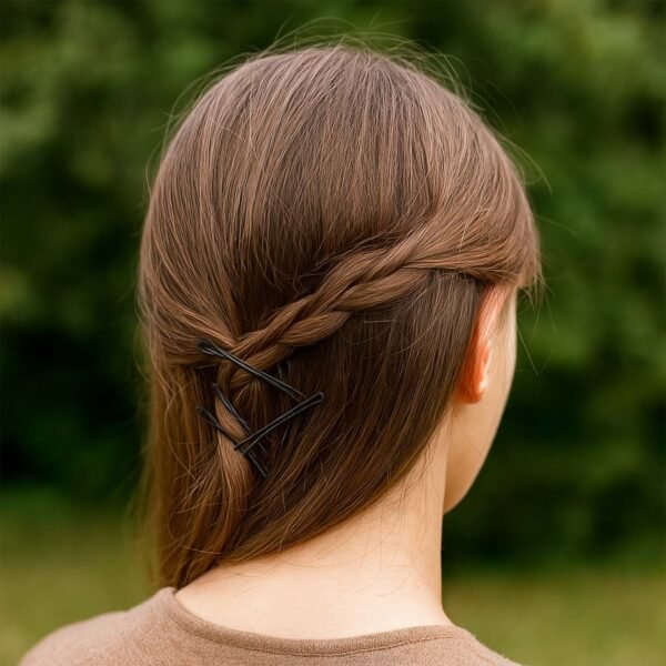 big black hair bobby pins (24 pc)