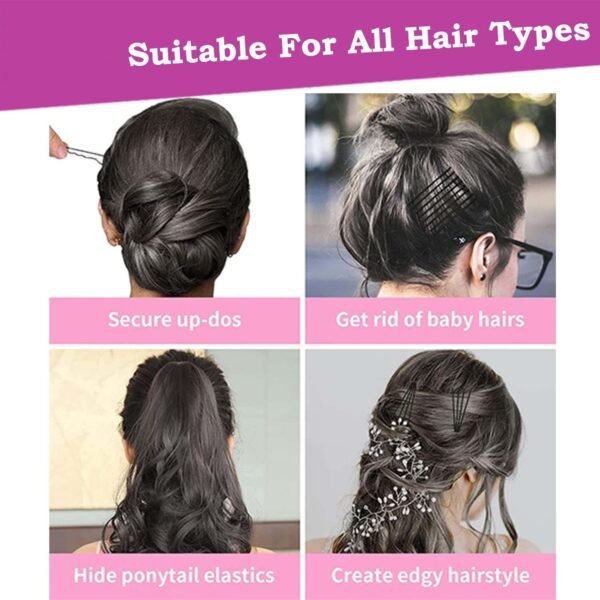 big black hair bobby pins (24 pc)