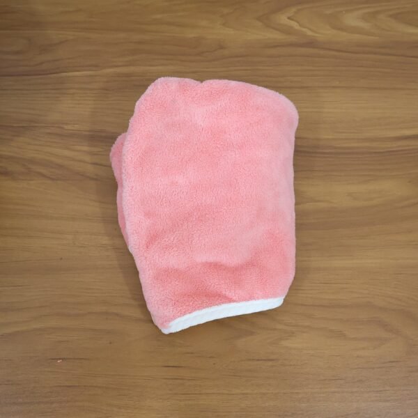 soft microfiber hair drying towel cap with button loop (1 pc)