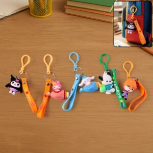 cute cartoon character bag charm keychain (1 pc, mix design) cute cartoon character bag charm keychain (1 pc, mix design)