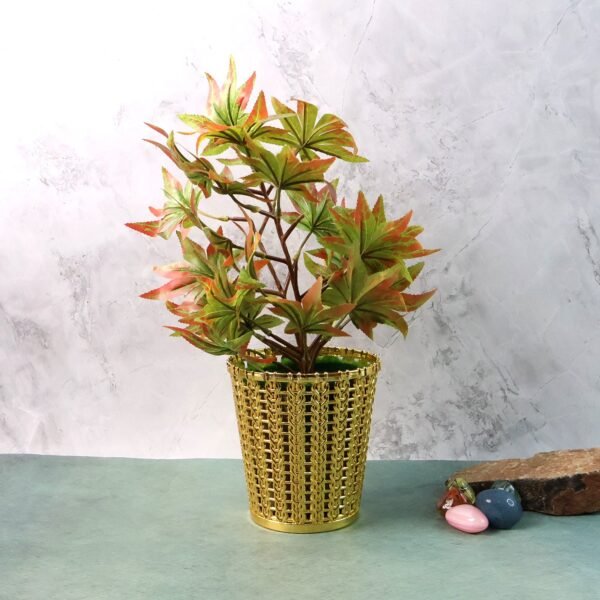 luxury golden decorative makeup brush holder organizer (1 pc)