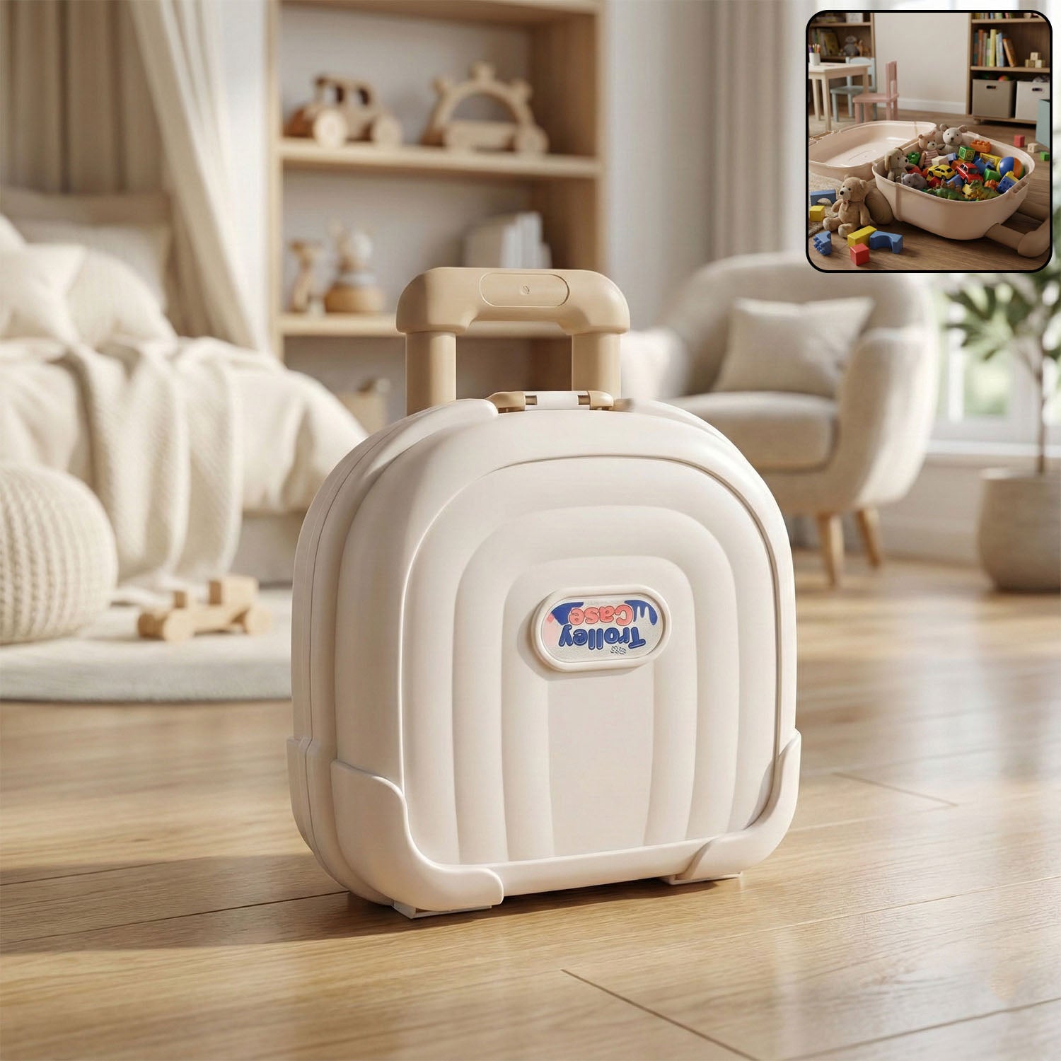 kids portable toy storage box with handle (1 pc)