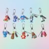 mix design cartoon nail cutter keychain with mini nail clipper (1 pc)