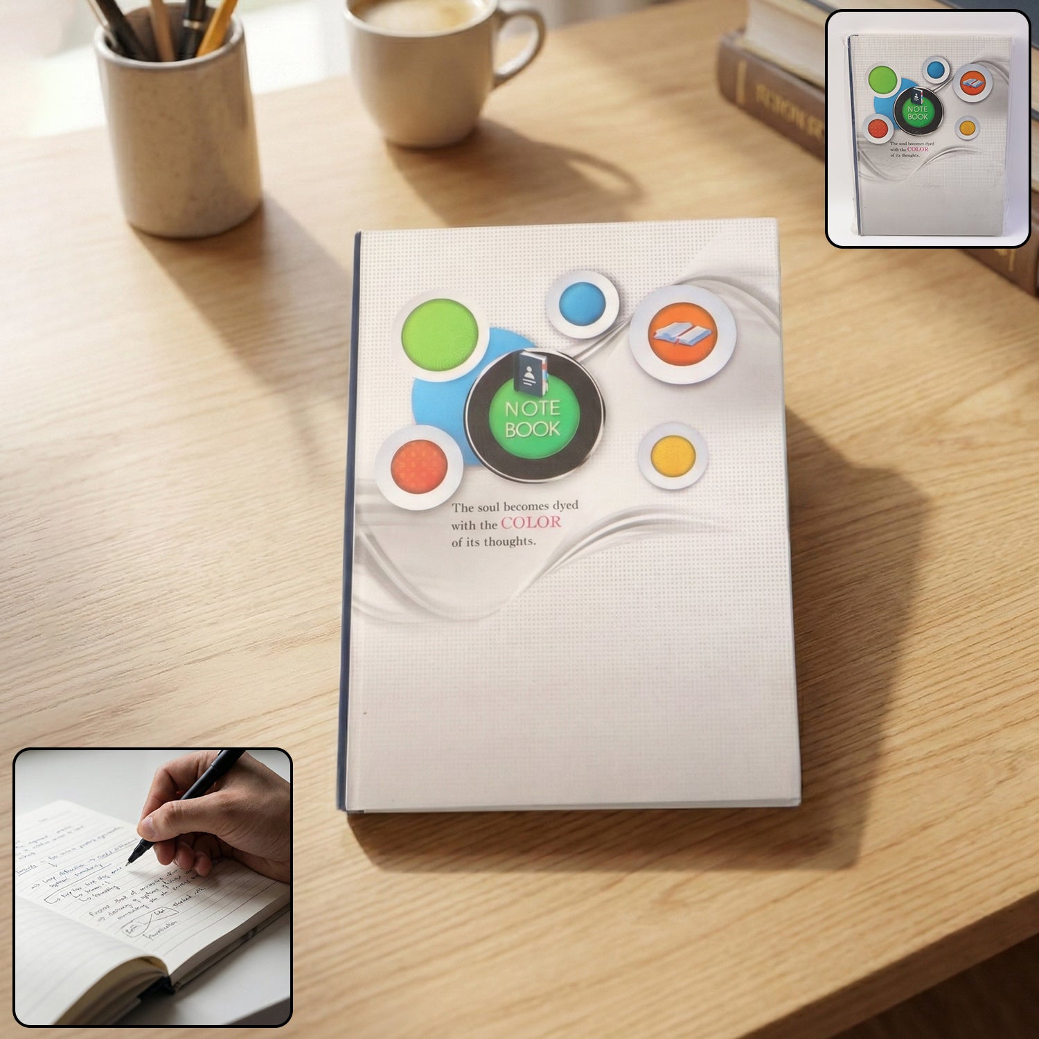 hardbound ruled notebook (1 pc / 100 pages / 240x180mm)