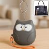 portable owl shape personal safety alarm keychain