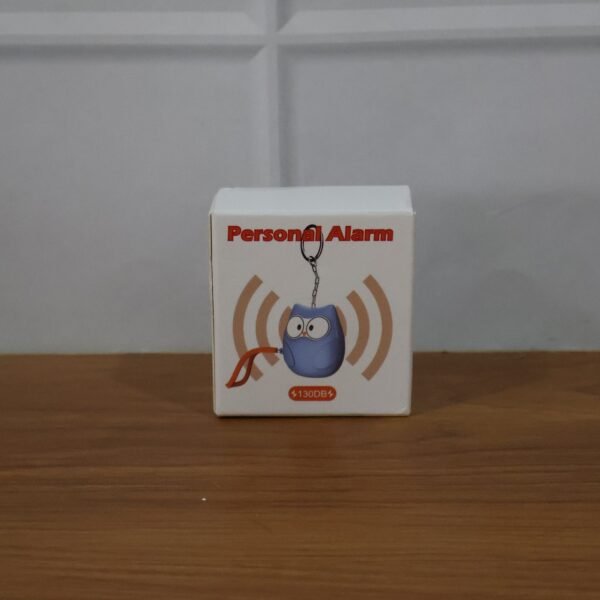 portable owl shape personal safety alarm keychain
