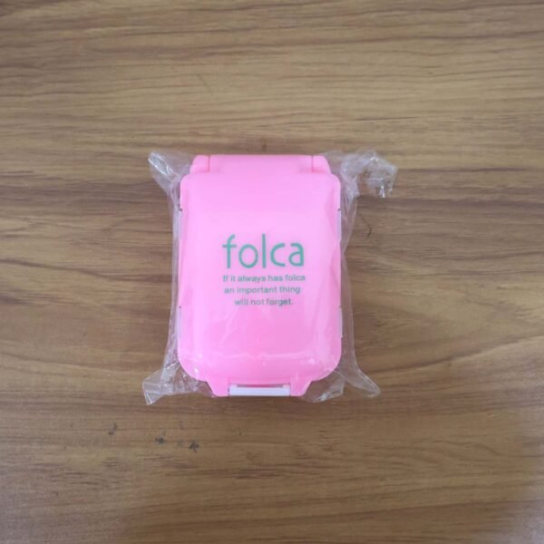 portable pink dual sided pill organizer box (1 pc)