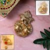 traditional golden lord ganesha kumkum dish (1 pc)