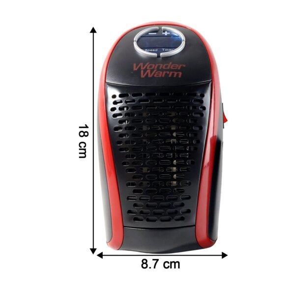 wonder warm 400w wall plug room heater with remote control (1 pc)