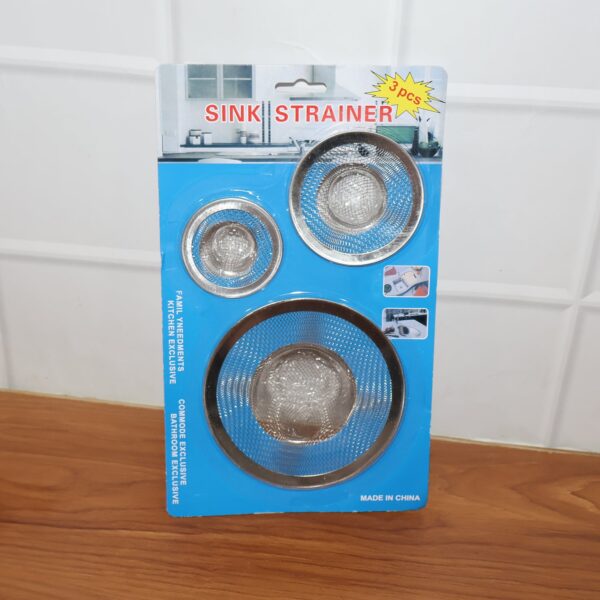 stainless steel sink drain strainer set (3 pc) stainless steel sink drain strainer set (3 pc)