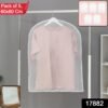 short hanging garment storage cover pack of 5 (60 Ã— 80 cm)