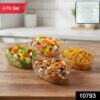 transparent multipurpose serving bowl set (4 pc set) transparent multipurpose serving bowl set (4 pc set)