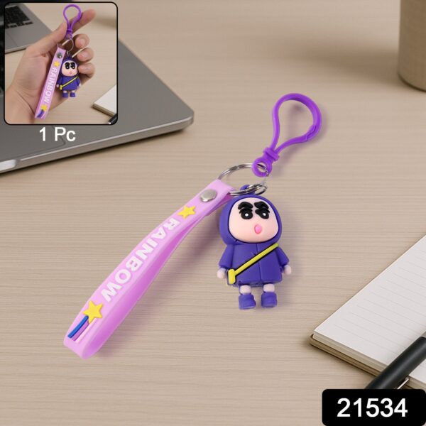 cute cartoon character silicone keychain (1 pc) cute cartoon character silicone keychain (1 pc)
