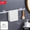 multipurpose no drill wall mounted adhesive towel rod holder (1 pc) multipurpose no drill wall mounted adhesive towel rod holder (1 pc)