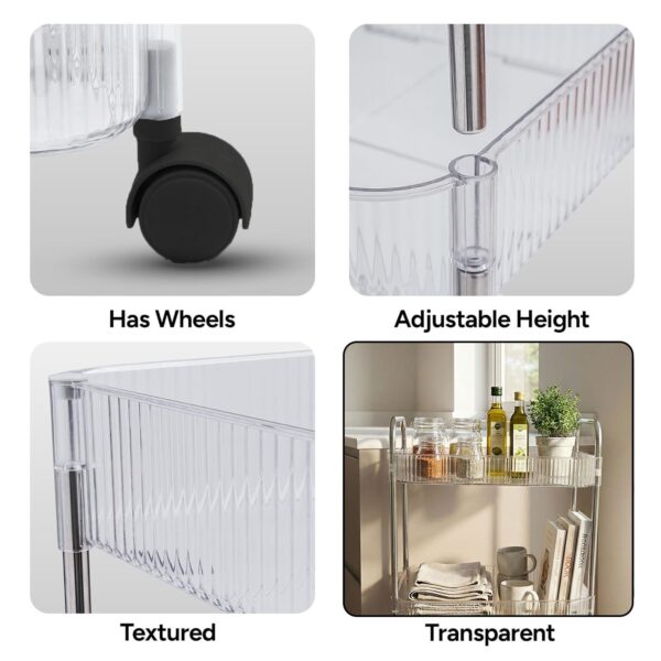 4 layer multipurpose storage trolley with wheels 4 layer multipurpose storage trolley with wheels