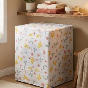 waterproof & dustproof floral washing machine cover (62Ã—56Ã—83 cm)