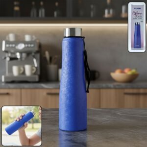 classic stainless steel water bottle blue color (1000 ml, 1 piece) classic stainless steel water bottle blue color (1000 ml, 1 piece)