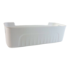 white plastic storage basket tray set (4 pcs)