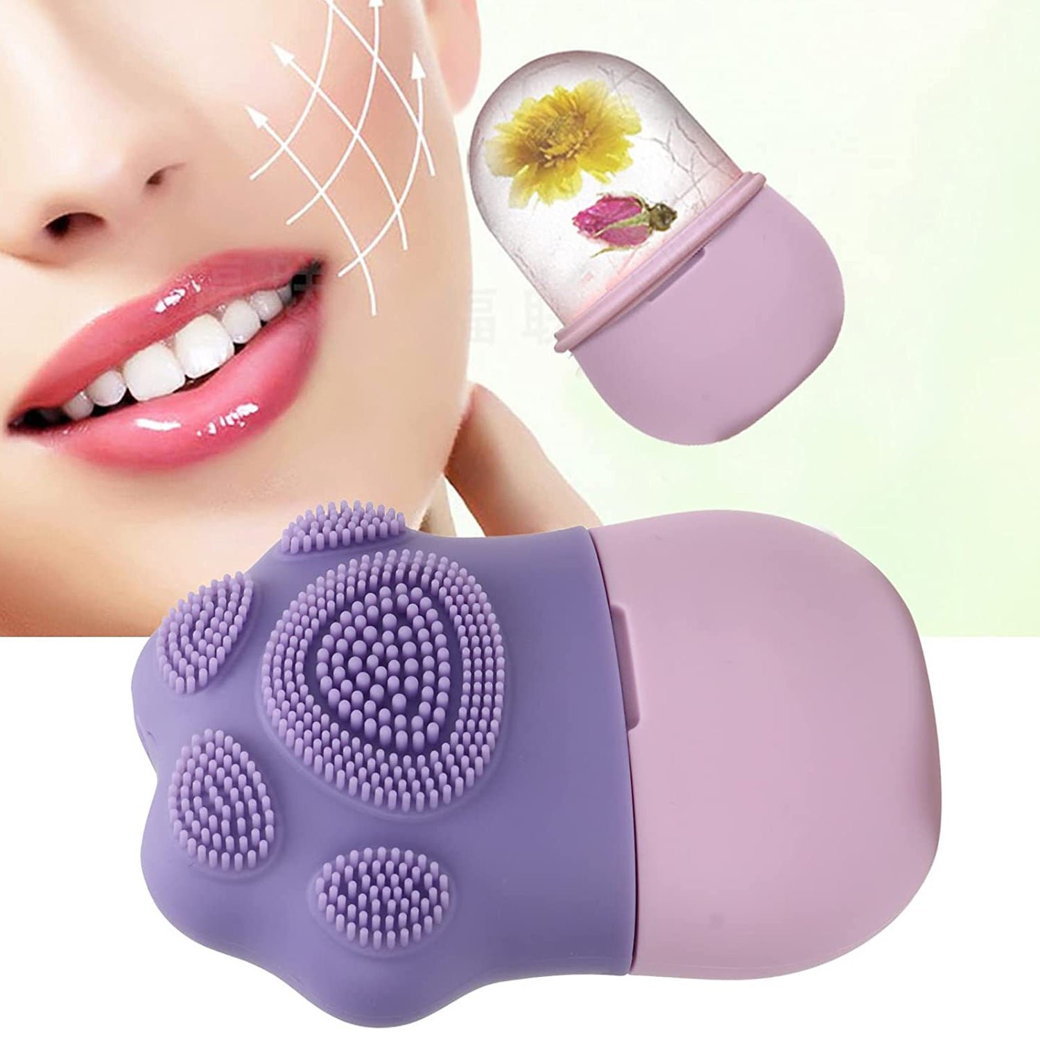 non slip silicone ice roller for face â€“ reusable beauty tool (1 pc)