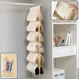 12 Grids Hanging Storage Bag (1 Pc / 12 Pocket / Mix Color)