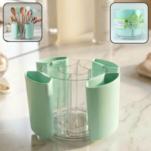 Multipurpose 5 Compartment Rotating Pen Holder (1 Pc)