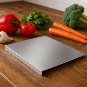 Premium Stainless Steel Anti-Bacterial Chopping Board for Kitchen (1 Pc)