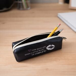 Stylish Printed Zipper Pencil Pouch Organizer (1 Pc)