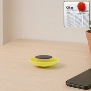 Yellow Board Magnets Circular Plastic Buttons (1 Pc)
