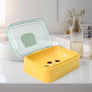 Plastic Soap Dish, Plastic Self Draining Soap Holder ,Sabudani (1 Pc / Mix Color)