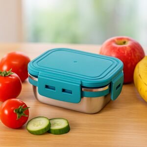 Apex Stainless Steel Mini Stack Plate Food Container (Approx 200 ML)