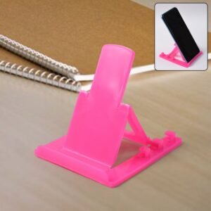 Adjustable Foldable Plastic Mobile Phone Stand Holder (1 Pc)