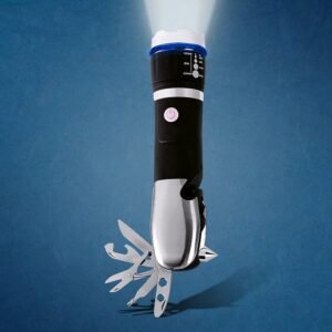 Battery Operated Multi-Tool LED Flashlight – All in One Tool Light (1 Pc)