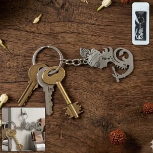 Premium Metal Krishna Face Keychain 1 Pc