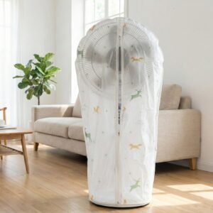 Full-Size Pedestal Fan Dust Cover (60 × 90 Cm, 1 Pc)