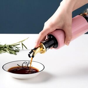 Olive Oil Dispenser – Leakproof Glass Bottle with Non-Drip Spout (300 ML)