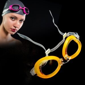 Cute Design Adjustable Swimming GogglesFor Kids Boys,  Waterproof (1 Pc )