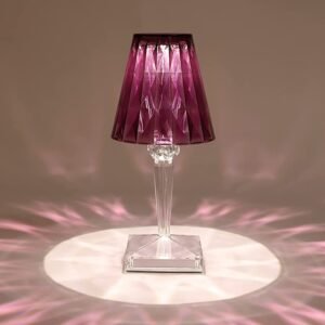 Crystal Diamond LED Table Lamp with 16 Colors – Bedroom Decor
