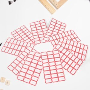 Multipurpose Blank Label Sticker Sheets (10 Sheet Set)