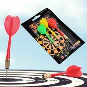 Small 3 Pcs Dart Set for Dart Board – Indoor & Outdoor Game for Kids (3 Darts)