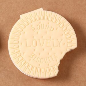 Round Biscuit-Scented Notebook – Fun Writing Copybook (1 Pc)