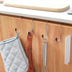 S-Shaped Hanging Hooks for Kitchen & Home Use – Strong Metal Hooks (6 Pc Set)