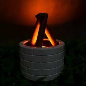 Bonfire Shaped Diffuser Essential Oil Diffuser Multi Function Flame Oil (1 Pc)