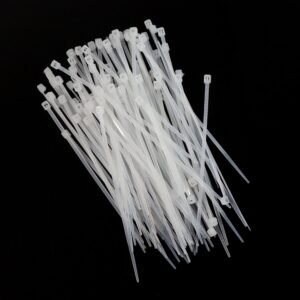 3×100 MM Nylon Self-Locking Cable Ties – Heavy Duty Zip Wire Tie (100 Pc)
